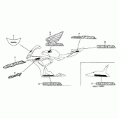 Схема узла: Stripe + mark (4) для Honda CBR1000 CBR1000RR Fireblade