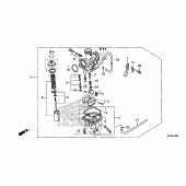 Схема вузла: Карбюратор для Honda CRF125 CRF125F