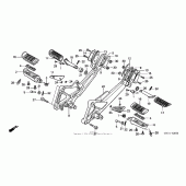 Схема вузла: Підніжки для Honda CB600F 599
