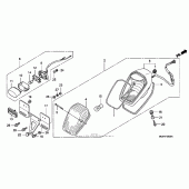 Схема вузла: Задній ліхтар (Стоп-сигнал) для Honda VTX1300