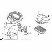 Схема узла: Воздушный фильтр для Honda PC800 Pacific Coast