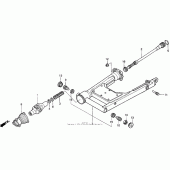 Схема вузла: Задній важіль (Маятник) для Honda GL1500 Valkyrie Interstate