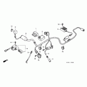 Схема вузла: Жгут проводки / ignition coi l для Honda XR250