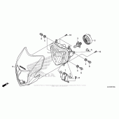 Схема вузла: Фара для Honda CRF250 CRF250L
