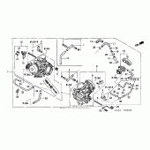 Схема вузла: Карбюратор в зборі для Honda VT1100 Shadow Spirit