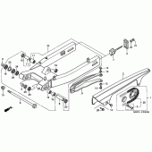Схема узла: Задний рычаг (Маятник) для Honda CB600F Hornet