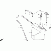 Схема вузла: Резервний бак для Honda GL1500 Gold Wing Interstate