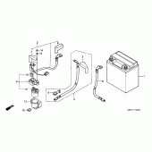Схема вузла: Акумулятор для Honda XL1000V Varadero