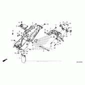 Схема вузла: Заднє крило для Honda CRF1000 Africa Twin