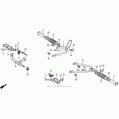 Схема вузла: Підніжки для Honda XR650