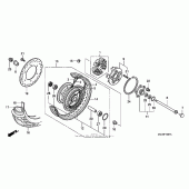 Схема вузла: Заднє колесо 2 для Honda VTX1800