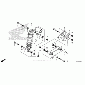 Схема узла: Задний амортизатор (cbr600rr) для Honda CBR600 CBR600RR