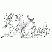 Схема узла: Передний обтекатель для Honda VFR1200 VFR