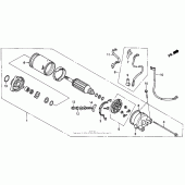 Схема узла: Стартер электрический для Honda PC800 Pacific Coast