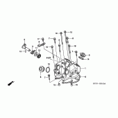 Схема вузла: Клапанна кришка для Honda XR400