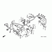 Схема узла: Жгут проводки/ катушка зажигания для Honda NT650 Deauville