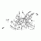 Схема вузла: Рама для Honda VF750 Magna