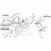 Схема вузла: Наклейки (CBR600FN / 2N) для Honda CBR600 CBR600F