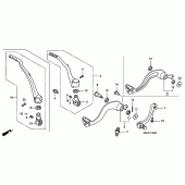 Схема вузла: Pedal / kick starter arm для Honda CRF450 CRF450R