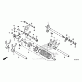 Схема узла: Gearshift drum (2) для Honda NC700