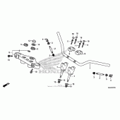 Схема узла: Руль (4) для Honda VT750 Shadow RS