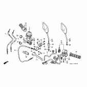 Схема узла: Switch/cable для Honda CB750 Seven Fifty