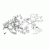 Схема узла: Water pipe/термостат (GL1500L/AM/SEM) для Honda GL1500 Gold Wing