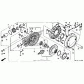 Схема вузла: Final driven gear для Honda ST1300 Pan-European Police