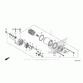 Схема вузла: Стартер електричний для Honda NC700