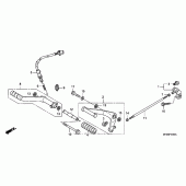 Схема вузла: Педаль (Лапка) для Honda VTX1300