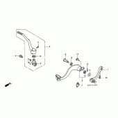 Схема узла: Педаль(Лапка) для Honda CR250