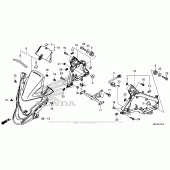 Схема вузла: Передній обтічник для Honda VFR1200 Crosstourer