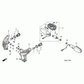 Схема узла: Поворотники для Honda XL650 Transalp