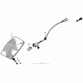 Схема вузла: Taillight 86-91 для Honda XR250