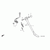 Схема вузла: Підставка для Honda VT1100 Shadow Sabre