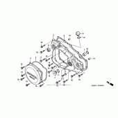 Схема вузла: Права кришка картера для Honda CRF250 CRF250R