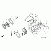 Схема узла: Воздушный фильтр для Honda CR250