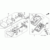 Схема вузла: Задній ліхтар (Стоп-сигнал) для Honda XR400