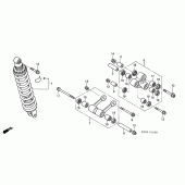 Схема вузла: Задня підвіска для Honda CRF230 CRF230F