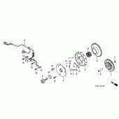 Схема узла: Генератор импульсов для Honda VF750 Magna