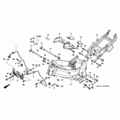 Схема узла: Рама body/oil cooler (V/W) для Honda CBR1100XX Blackbird