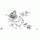 Схема вузла: Акумулятор для Honda GL1800 Gold Wing Valkyrie