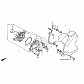 Схема вузла: Водяний насос для Honda VT750 Shadow ACE