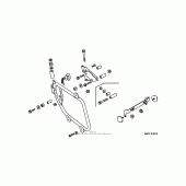 Схема вузла: Saddlebag mounting brackets для Honda VTX1800