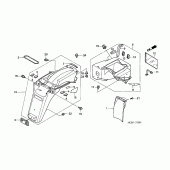 Схема вузла: Заднє крило для Honda XL650 Transalp