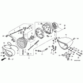 Схема вузла: Фара для Honda VTX1300