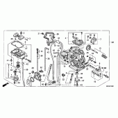 Схема вузла: Карбюратор для Honda CRF150 CRF150RB