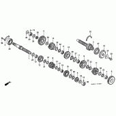 Схема узла: Трансмиссия для Honda CBR900RR CBR919RR Fireblade