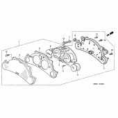Схема вузла: Панель приладів (CBF600S / SA) для Honda CBF600