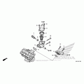 Схема вузла: Термостат для Honda CBR600